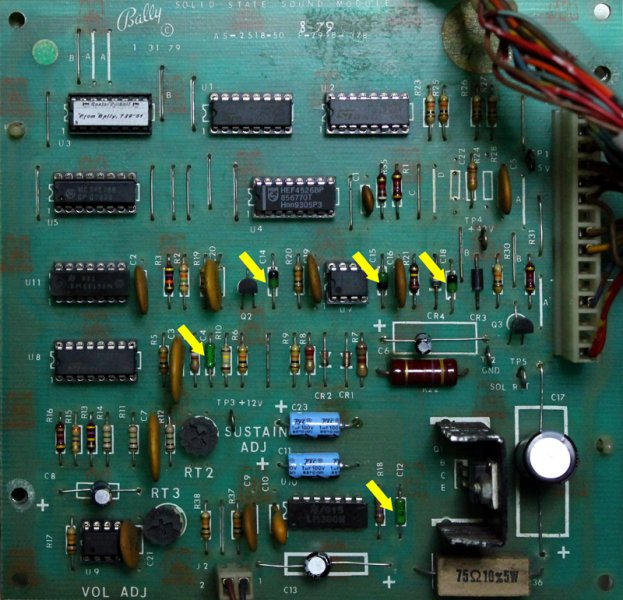 Carte électronique AS2518-22 Pour Flipper BALLY - Pièce Neuve - Compatible Machines Anciennes